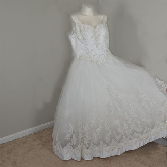 Mori Lee By Madeline Gardner Wedding Dress Size 24 NWT - Picture 10 of 16